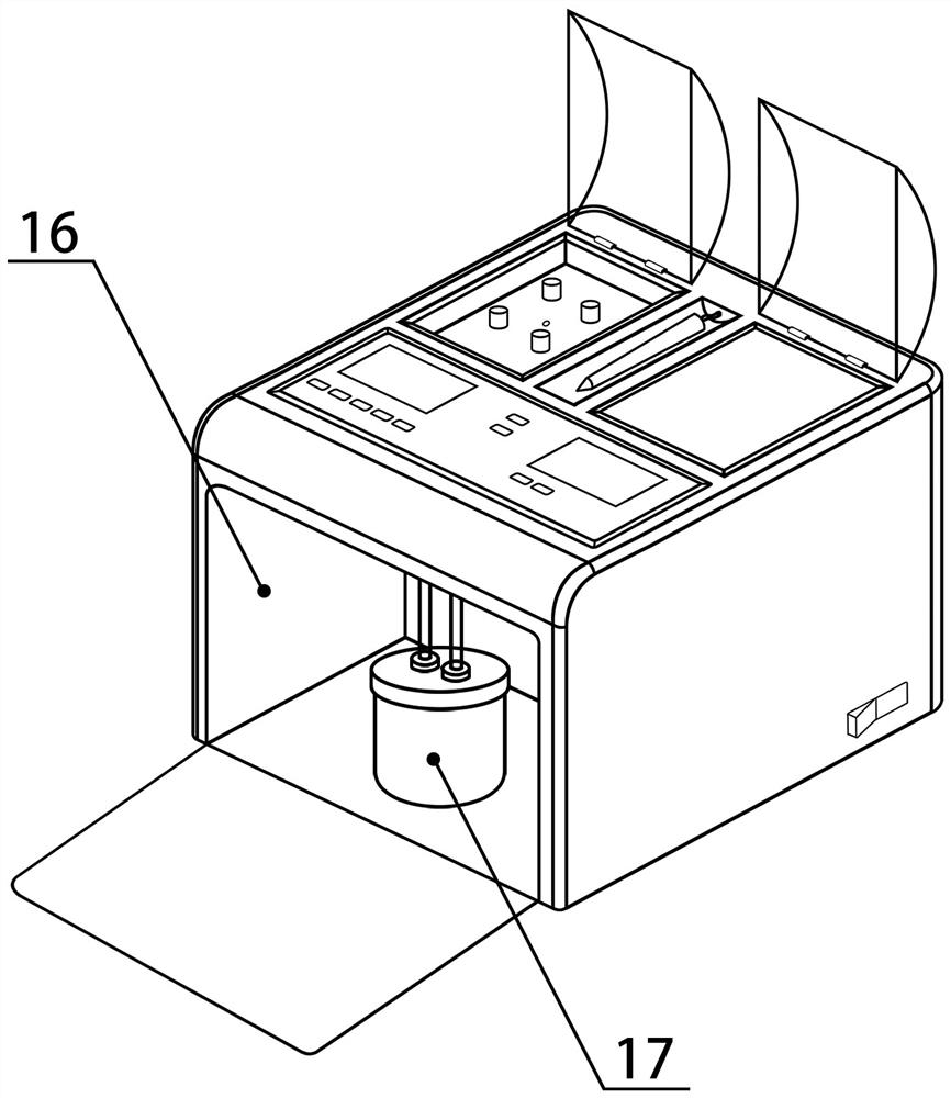 Spreading and baking all-in-one machine for frozen slices