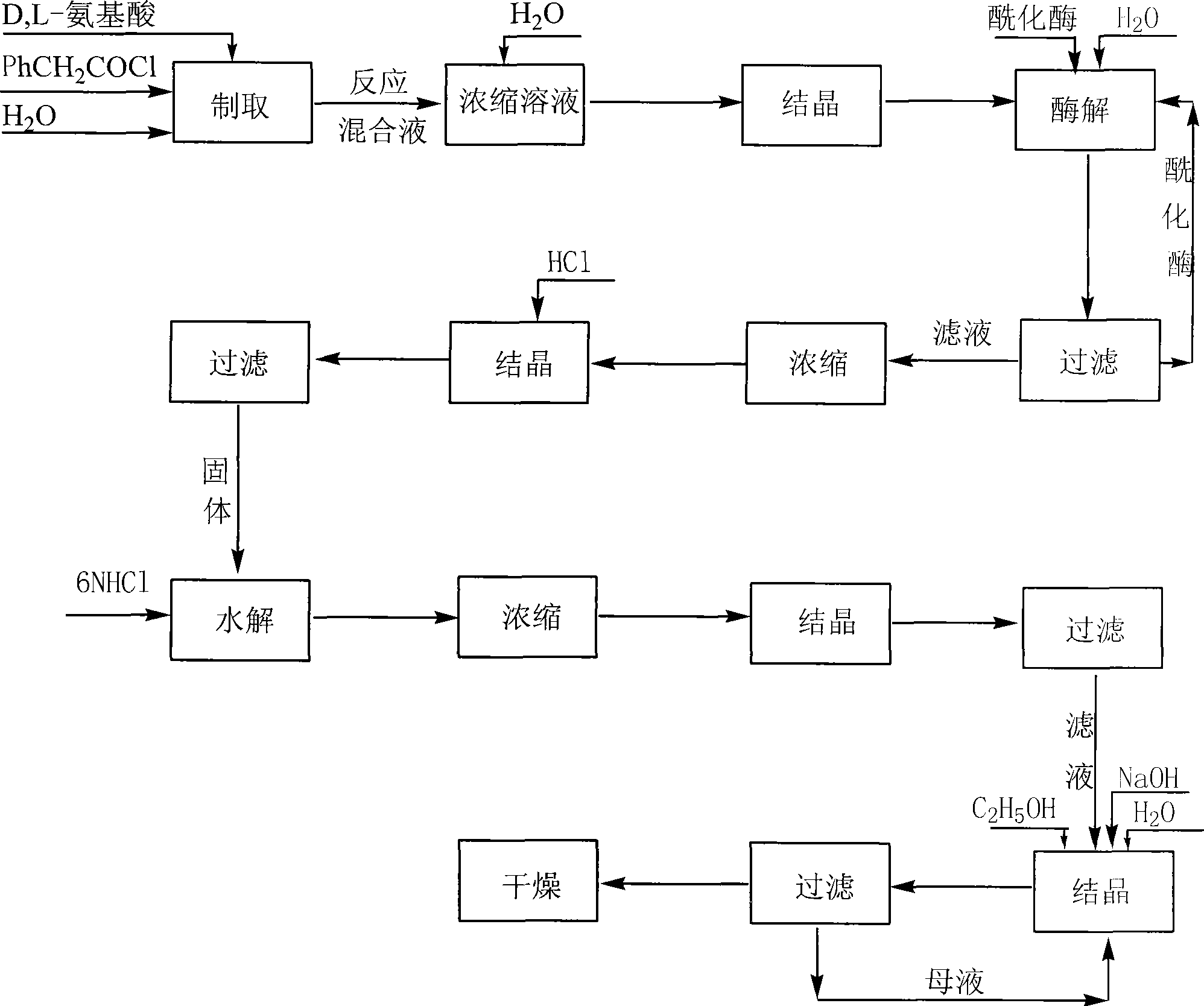 Method for preparing D-aminophenol with immobilization penicillin acylated enzyme catalysis