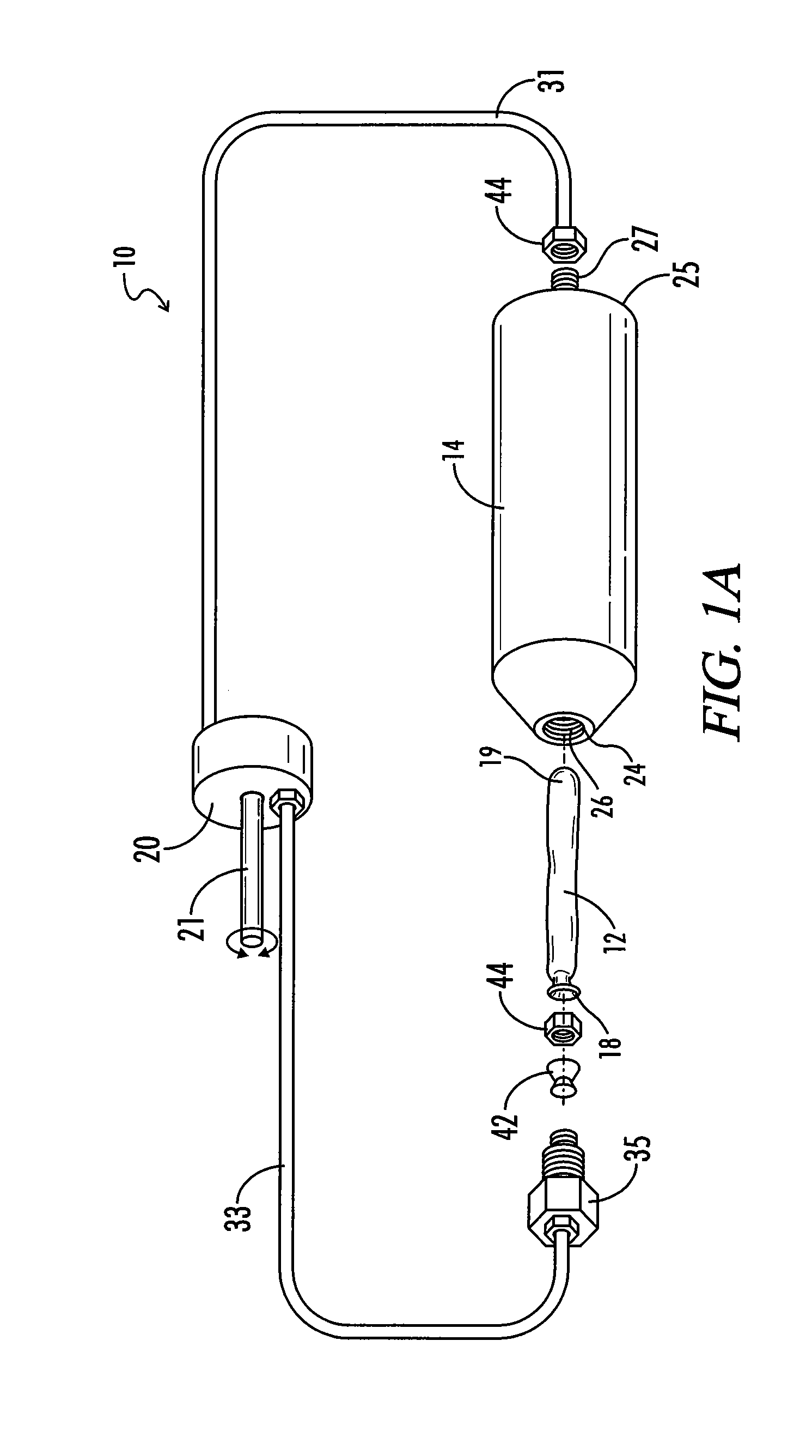 Elastic hydraulic accumulator/reservoir system