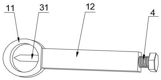 Nut dismounting device