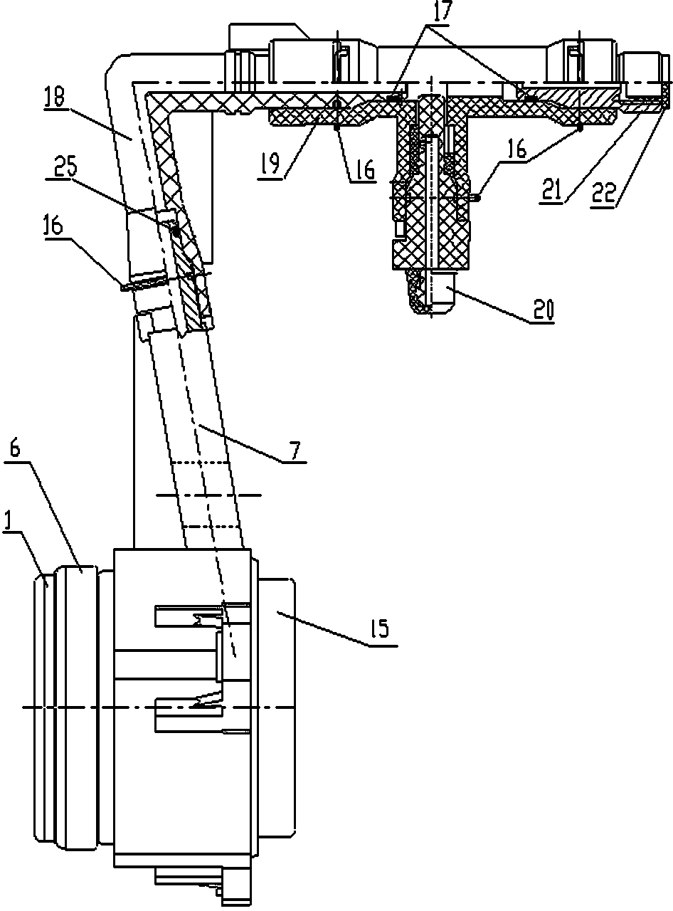 Push type self-aligning hydraulic release bearing wheel cylinder unit