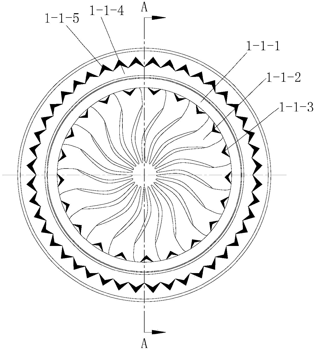 Front and rear dual-drive all-electric permanent-magnet shaftless vector propulsion structure for high-speed submarine