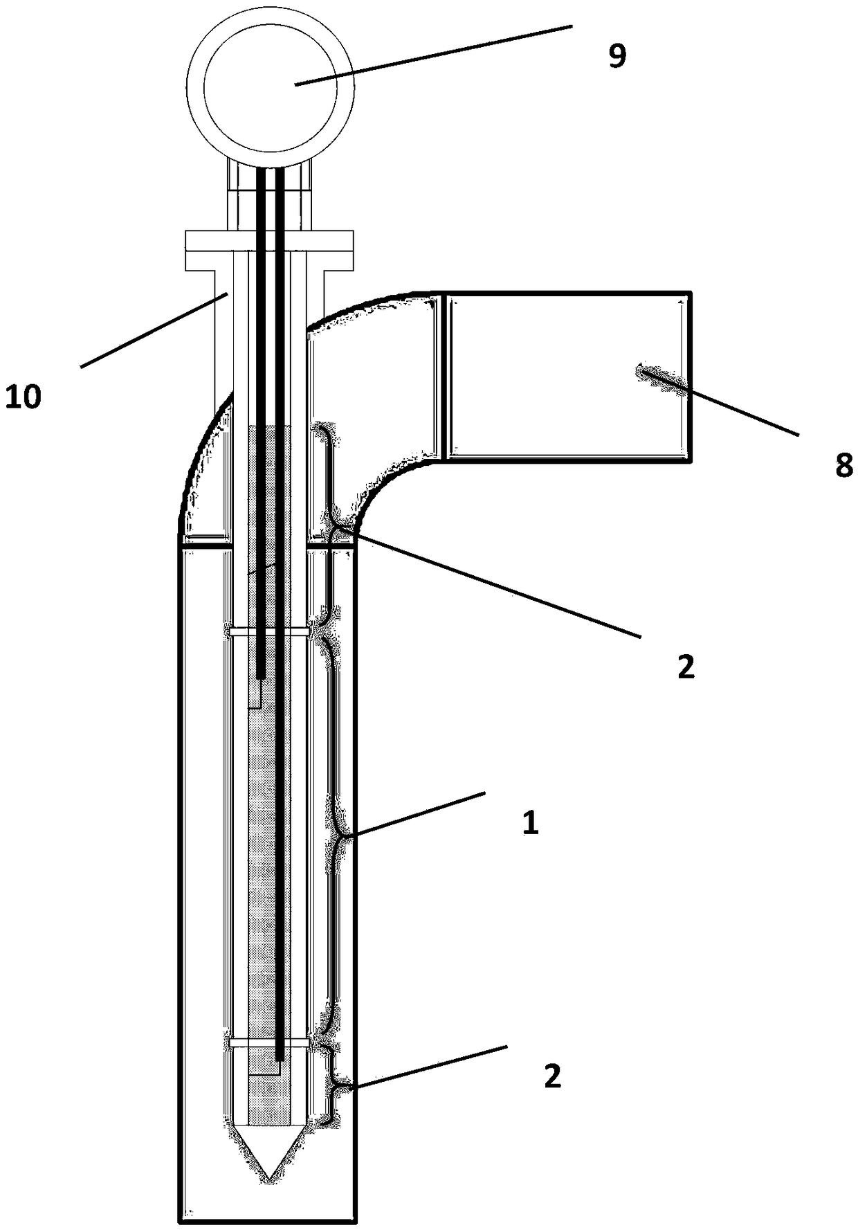 Moisture content measuring device based on plug-in conductivity sensor