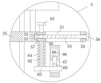 Corrugated paper processing cutting device with a material receiving structure