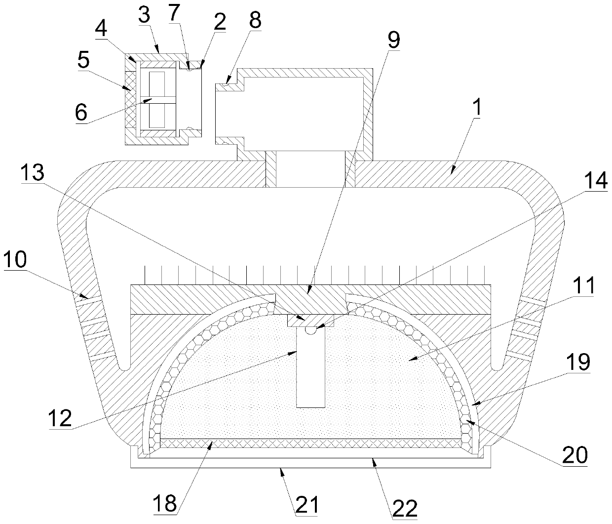 Eye-protecting anti-dazzling lamp