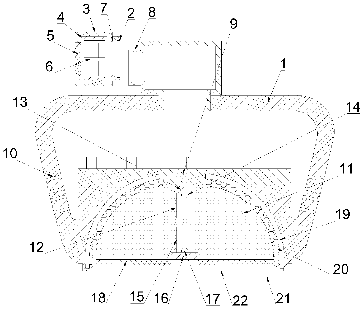 Eye-protecting anti-dazzling lamp