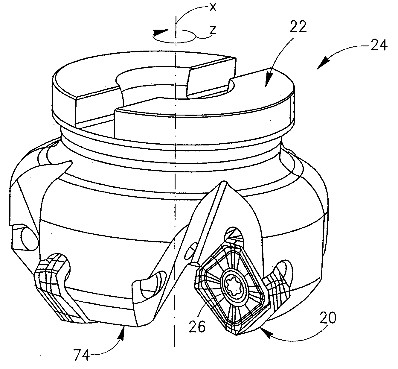 Cutting Insert Having Cylindrically Shaped Side Surface Portions