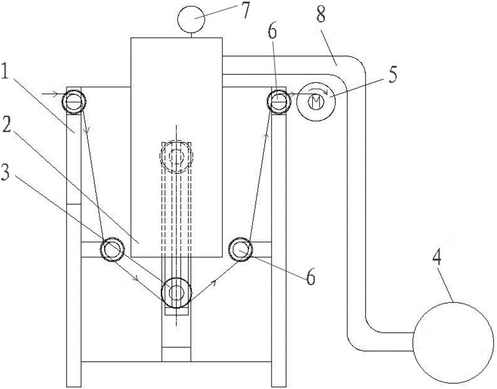 Vacuum type continuous oiling equipment for chain