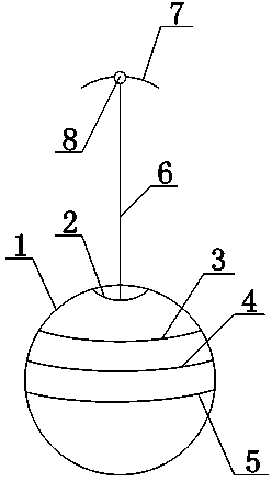 Fluorescent pet hang-ball