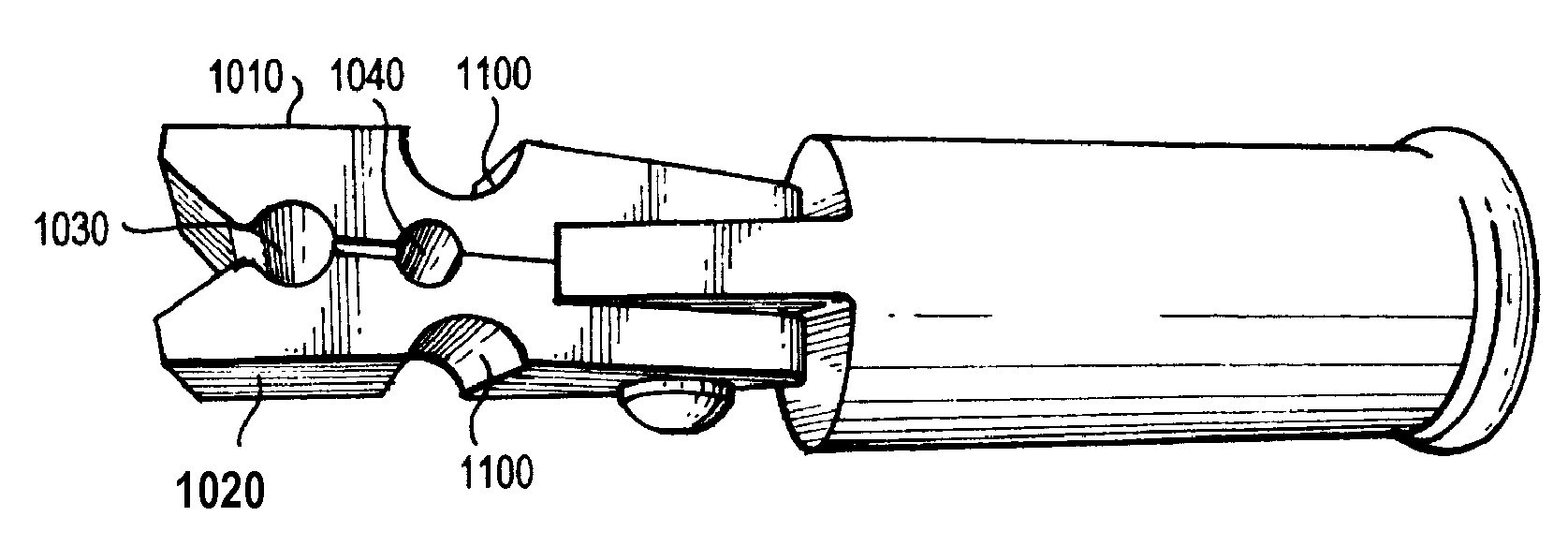 Resilient clip-on member for dust mop or other work member