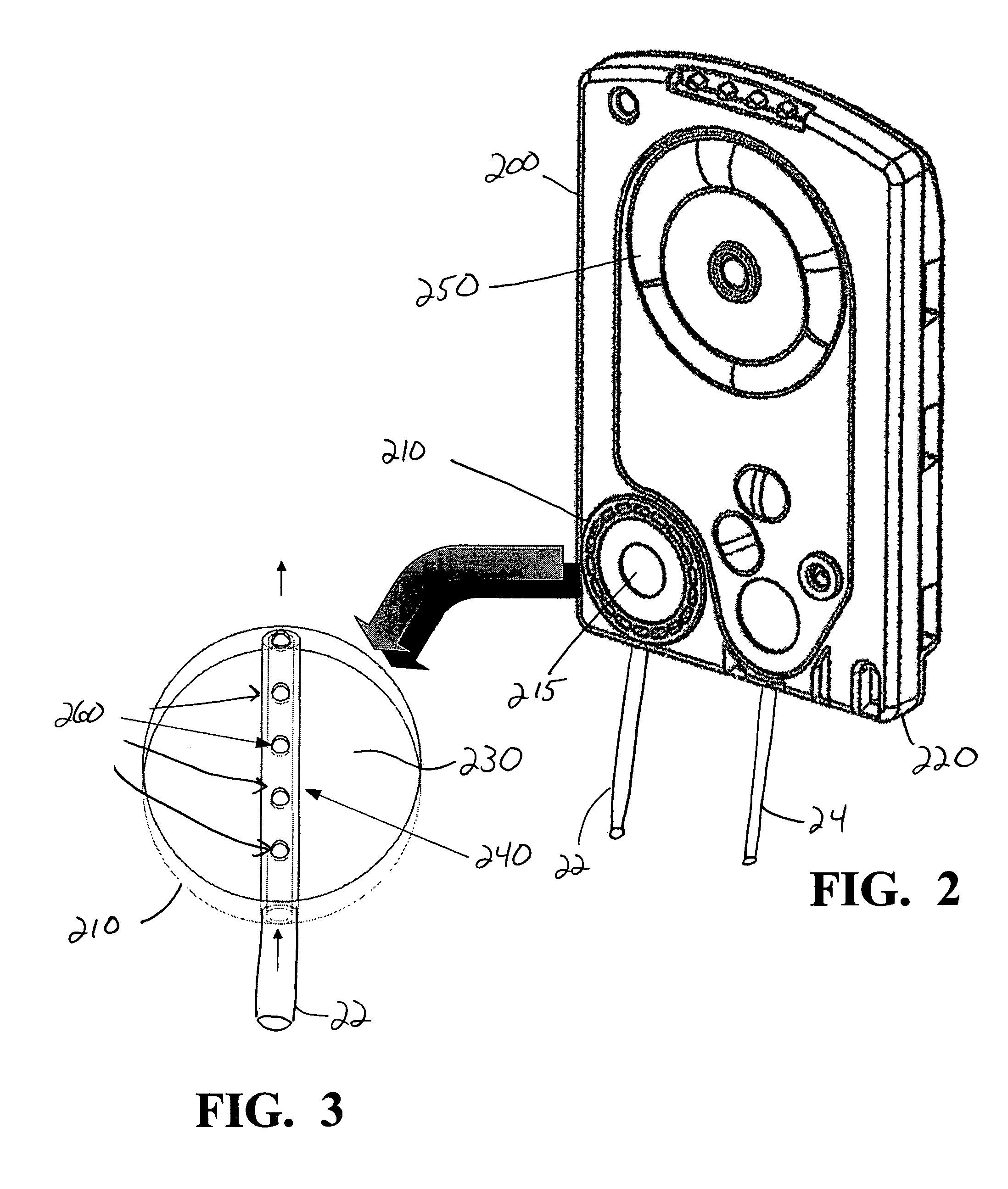 Fluid pressure sensing chamber