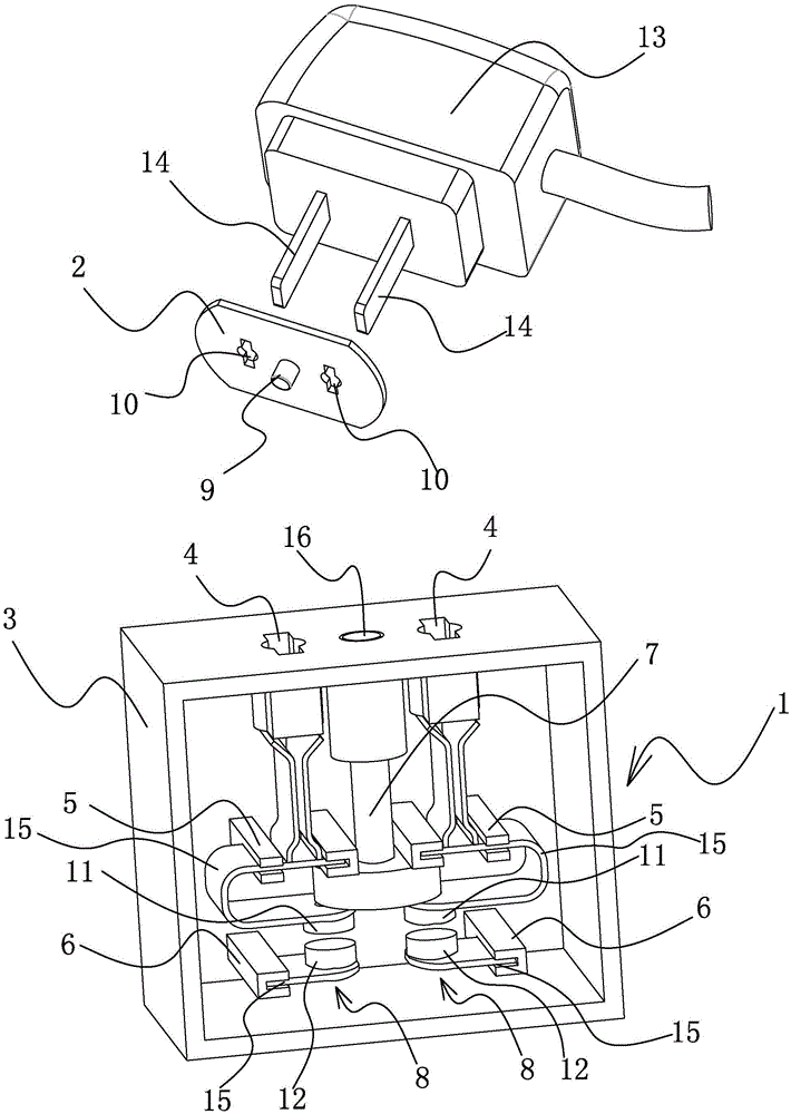 Anti-electric shock safety socket assembly