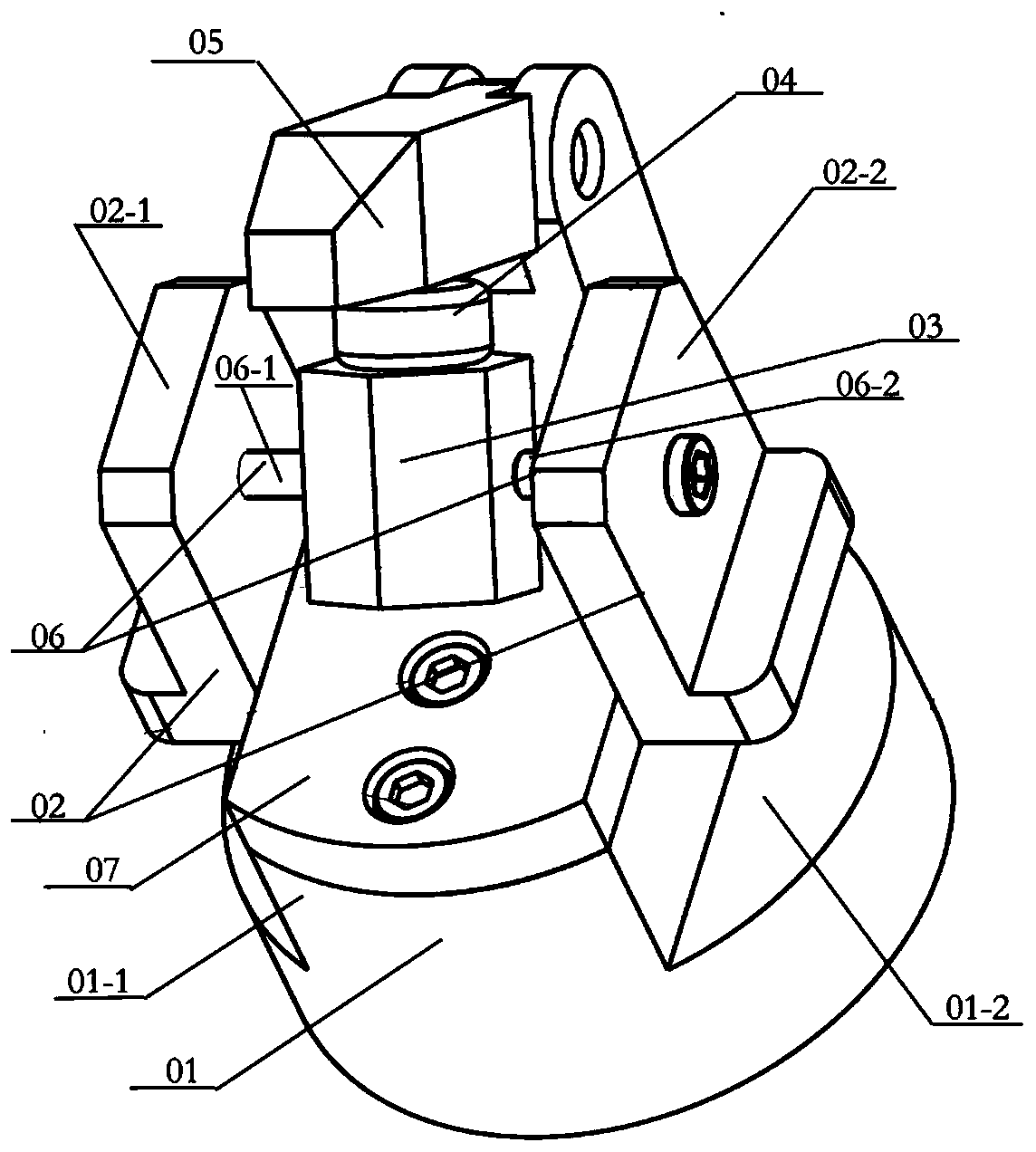 Mechanical paw clamping force detection device