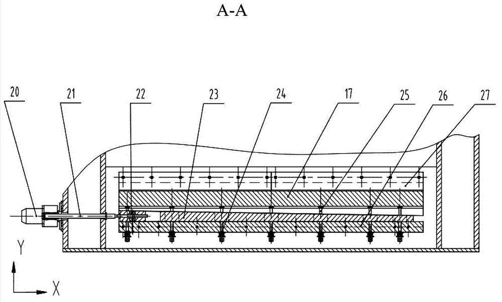 Flying shear device for finishing and shearing of thick metal strips