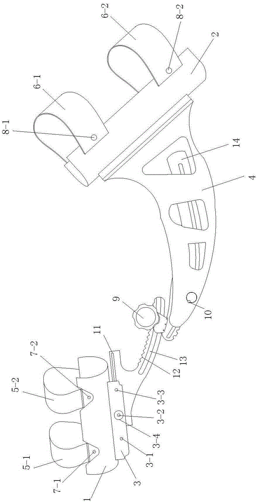 Progressive bending trainer used for knee-joint rehabilitation training