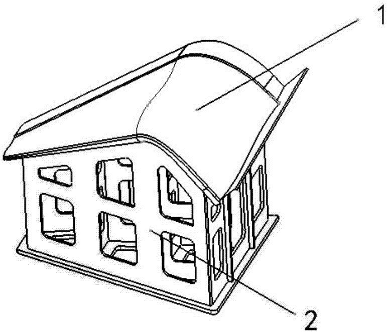 Forming tool for winglet of foam sandwich composite structure