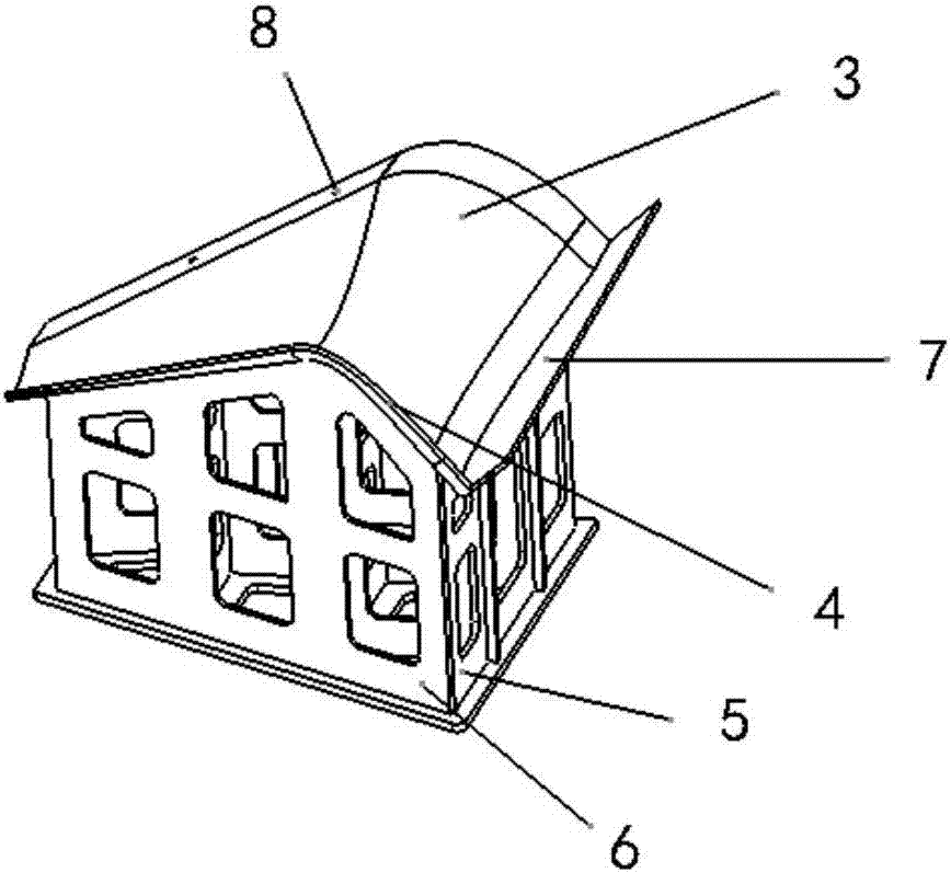 Forming tool for winglet of foam sandwich composite structure