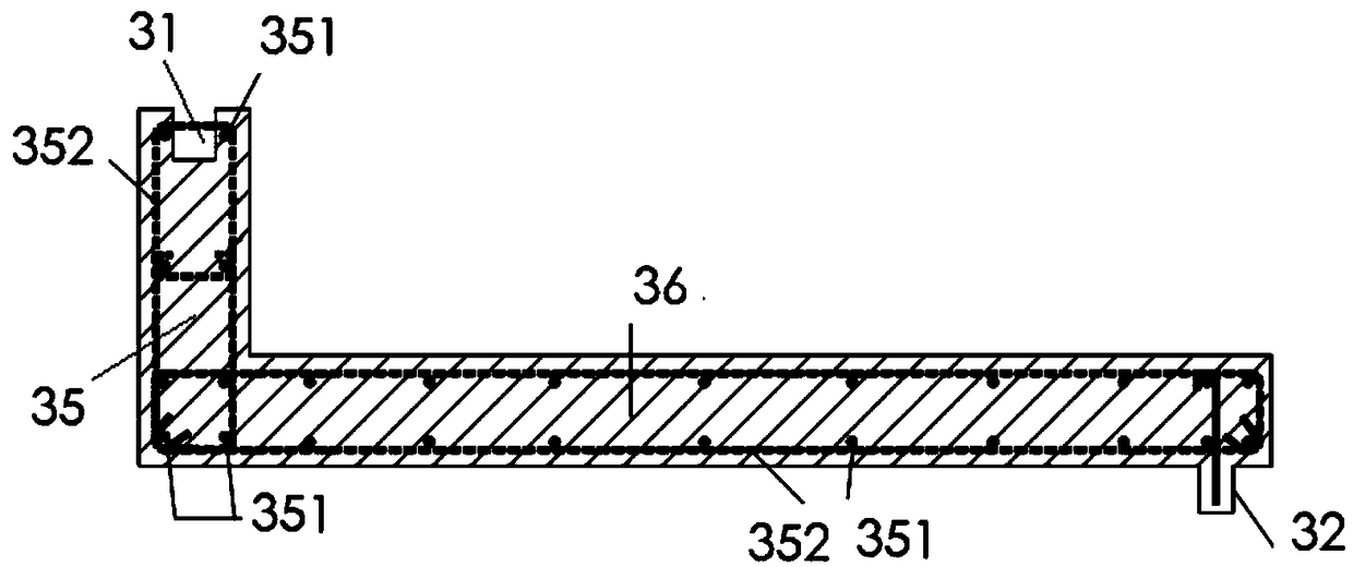 Prefabricated reinforced concrete cinema stand structure