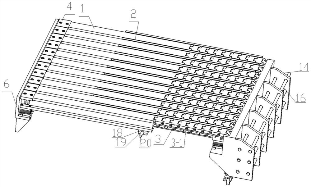 Unit beam type multidirectional displacement telescopic device