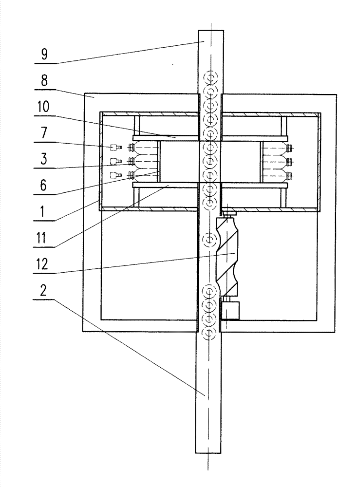 Continuous in-out bottle washing method and bottle washing machine thereof