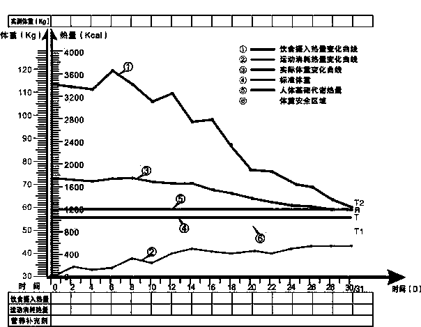 Method for losing weight by slimming map