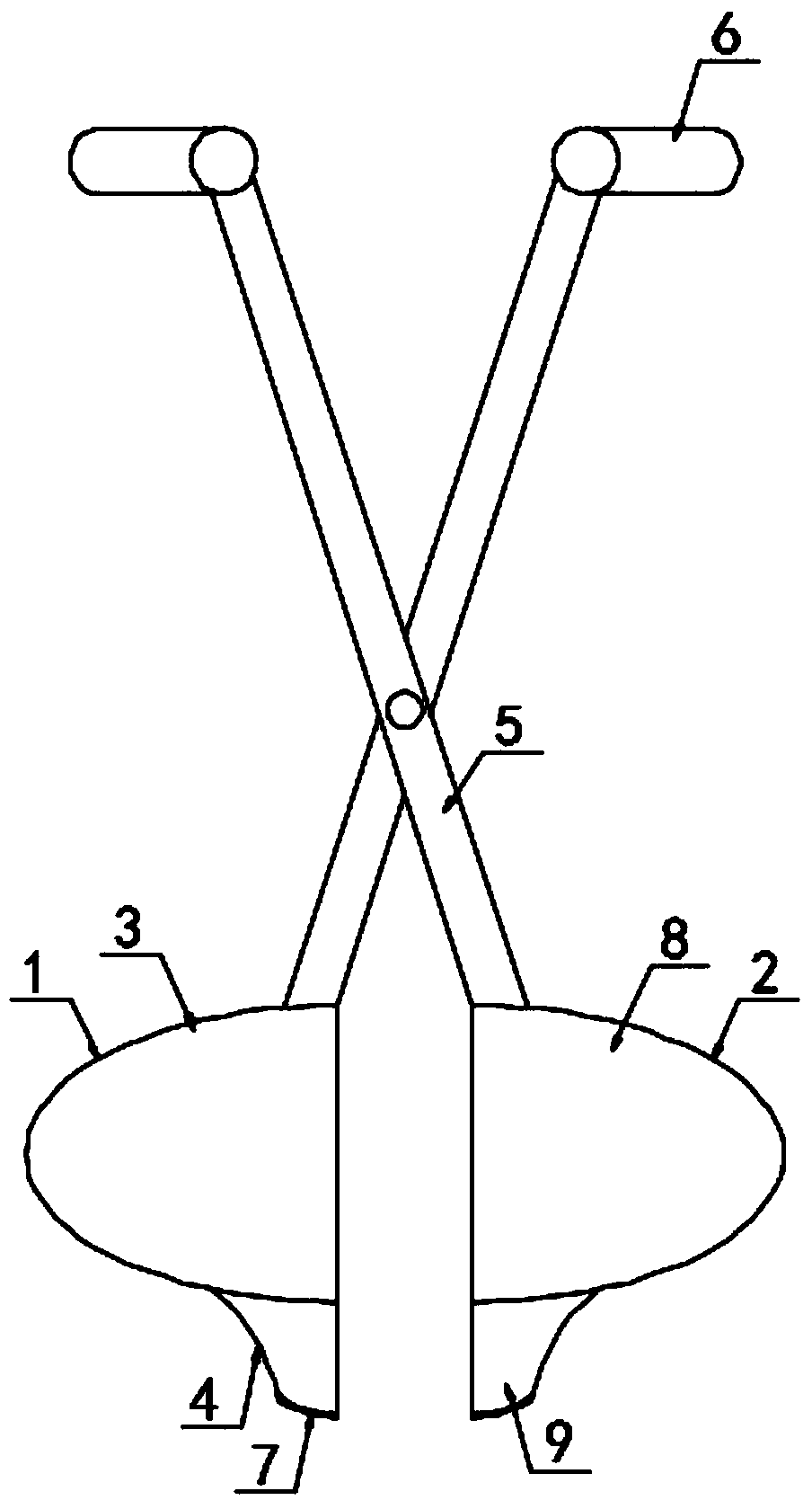 Chrysanthemum flower picking clamp