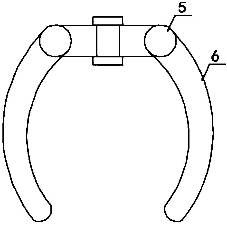 Chrysanthemum flower picking clamp