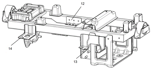 Power assembly bracket device for pure electric vehicle