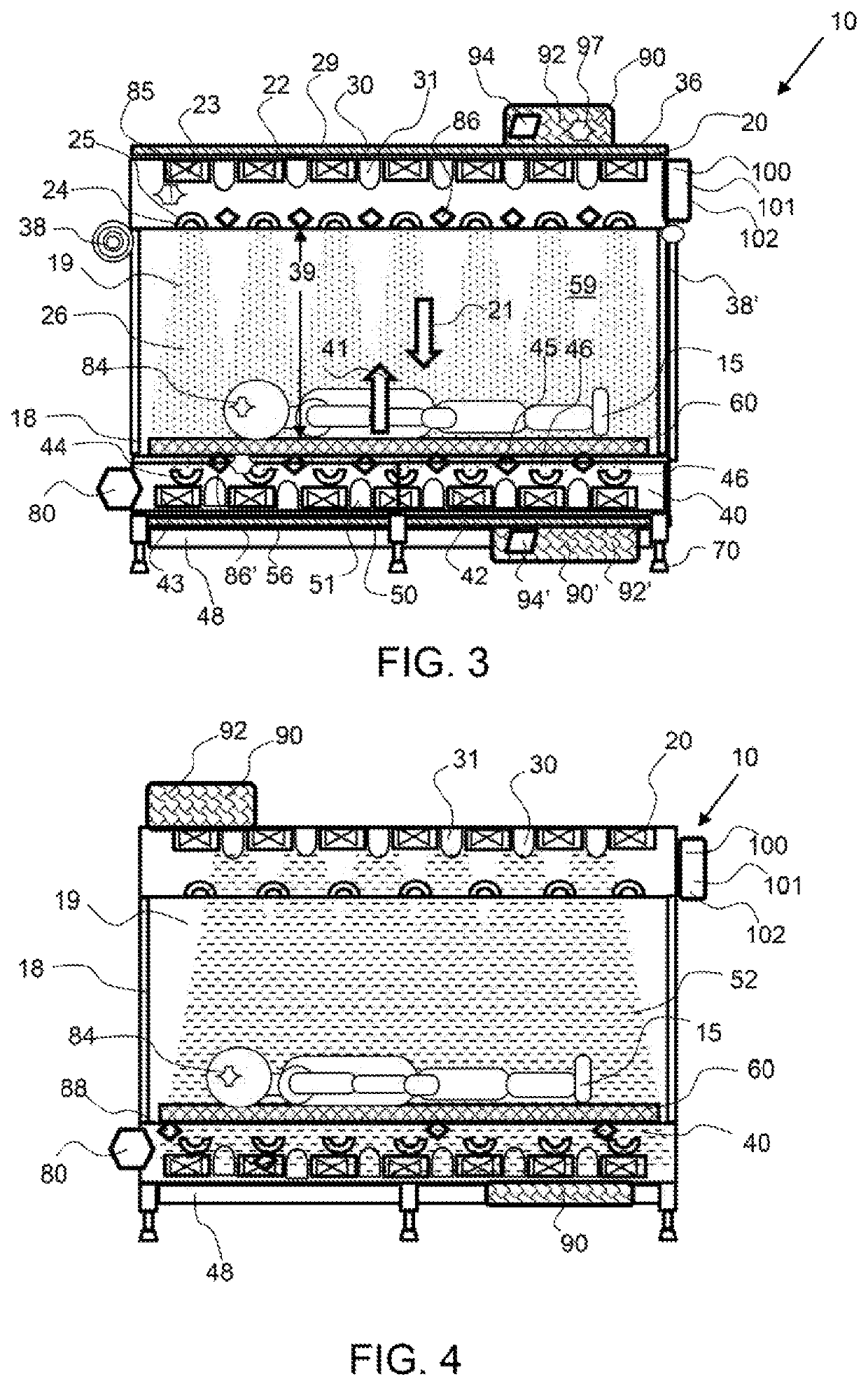 Cooling bed system