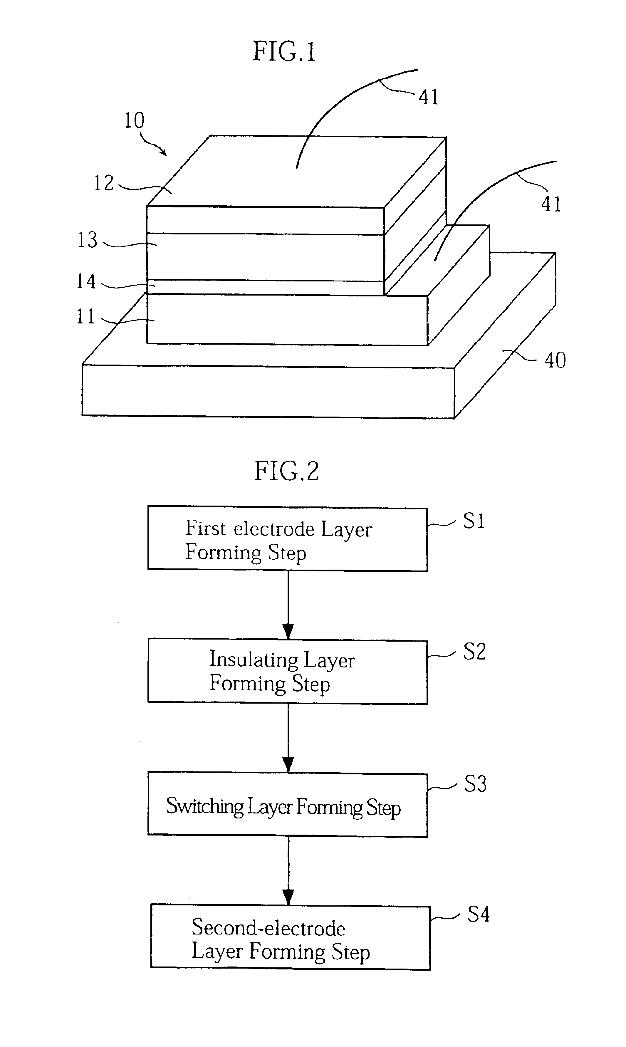 Switching element and method of making the same