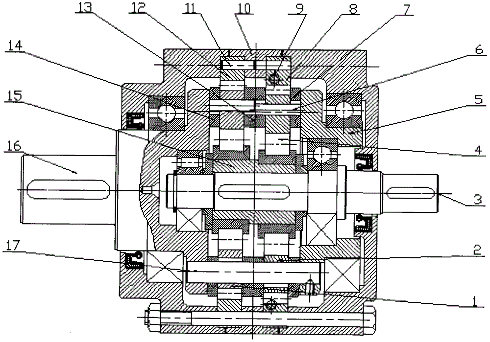 Pin hole output adjustable backlash planetary gear with less tooth difference