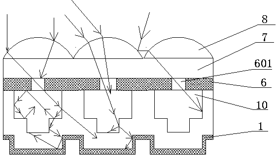 Superfine crystal silicon battery structure