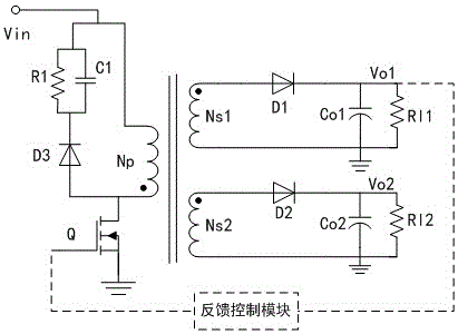 Method for improving cross regulation rate of multi-path output switching power supply