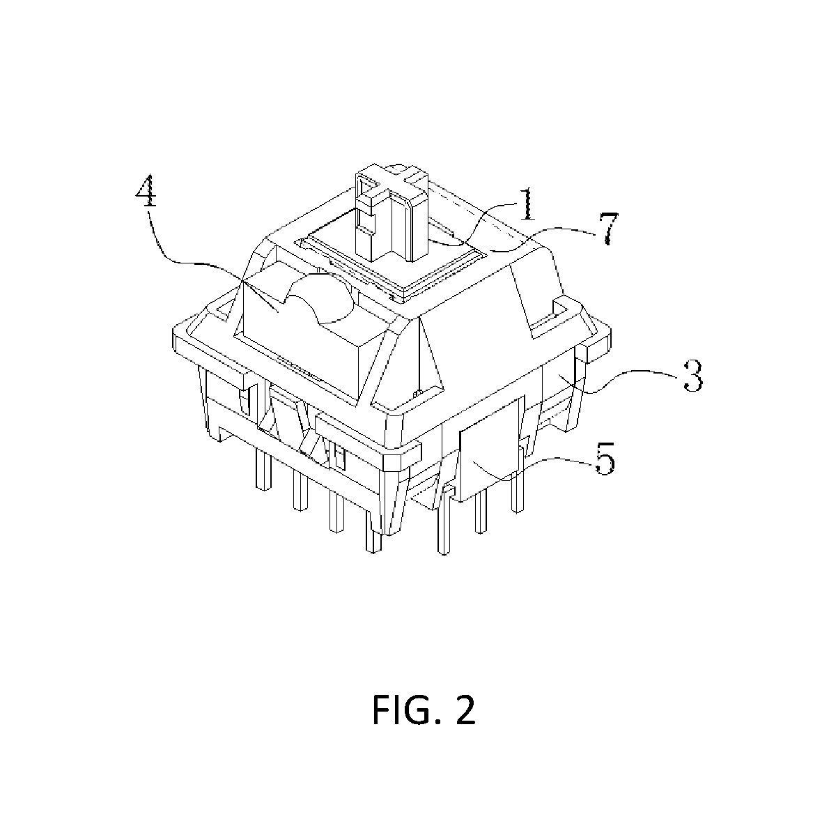 Hall principle-based LED lit mechanical keyboard switch