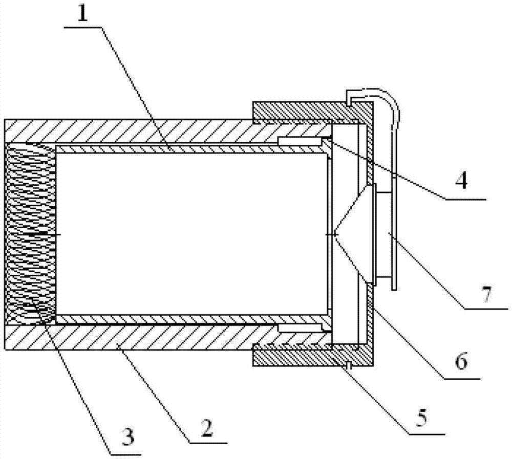 Autogenous cutting casing pipe button capable of adjusting length and absorbing phlegm