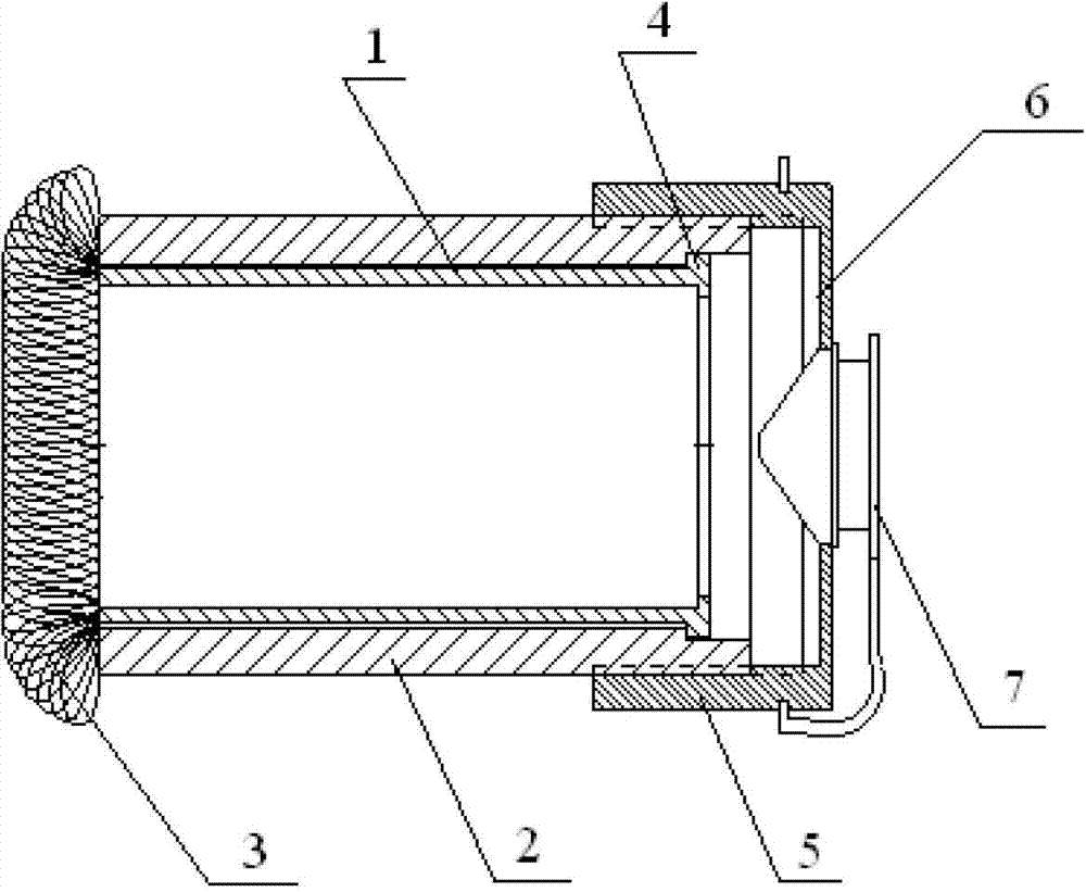 Autogenous cutting casing pipe button capable of adjusting length and absorbing phlegm