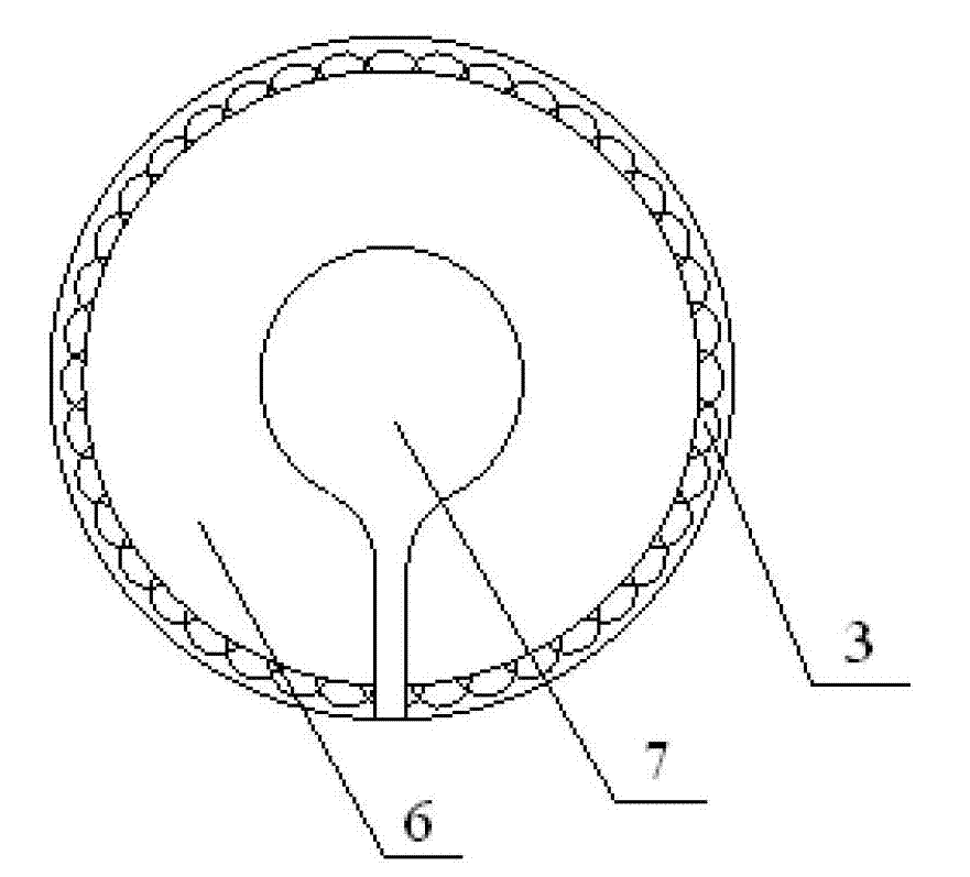 Autogenous cutting casing pipe button capable of adjusting length and absorbing phlegm