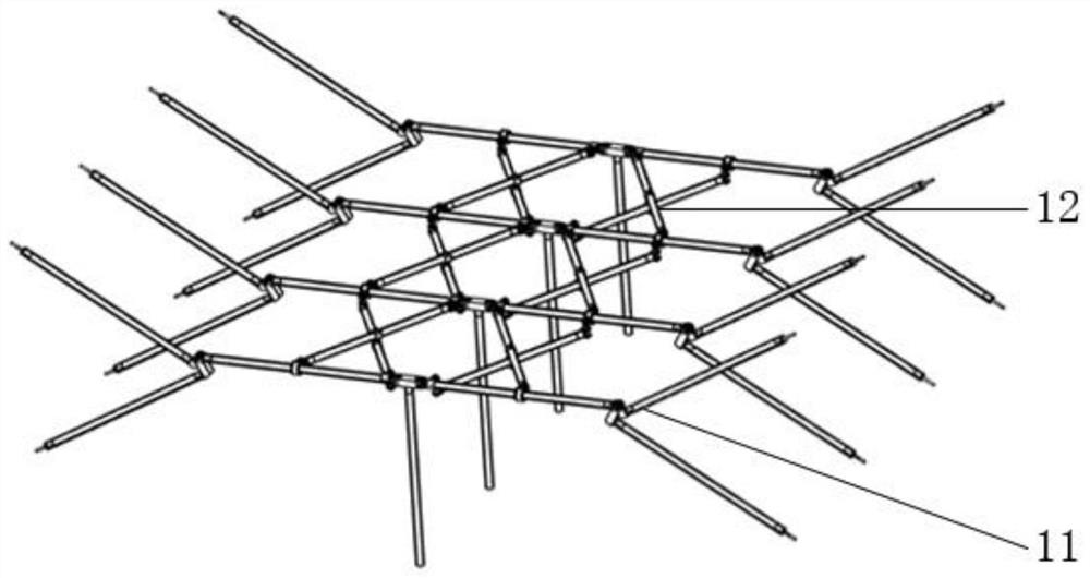 Parabolic cylindrical surface deployable antenna adopting Y-shaped rib cable net, control method and application