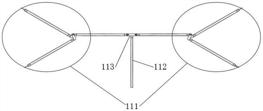 Parabolic cylindrical surface deployable antenna adopting Y-shaped rib cable net, control method and application