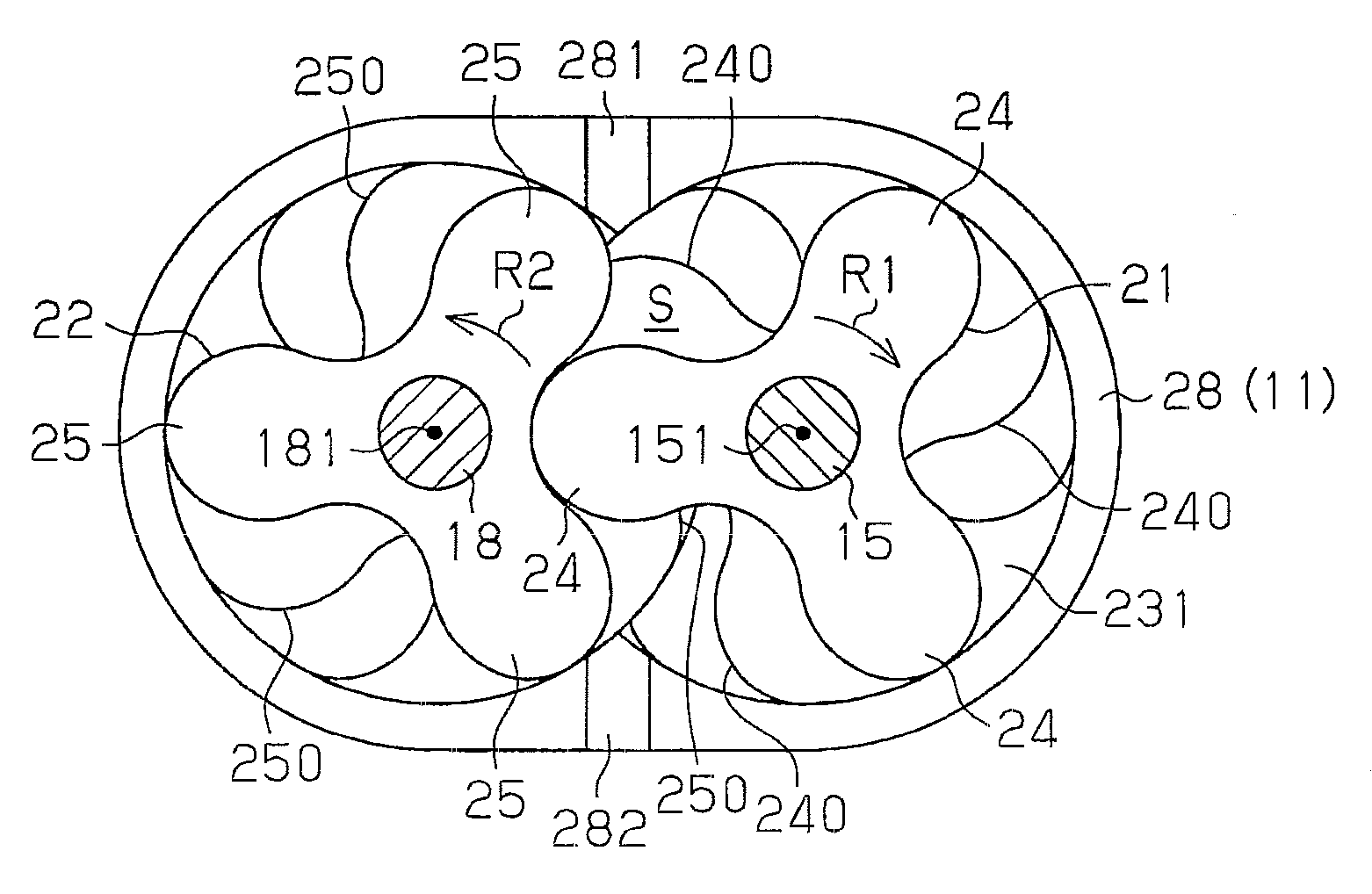 Roots-type fluid machine