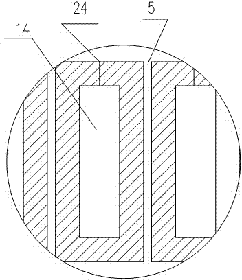 Non-brazed MOCVD spray nozzle capable of being washed online by chlorine gas