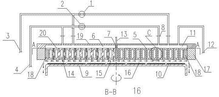 Non-brazed MOCVD spray nozzle capable of being washed online by chlorine gas