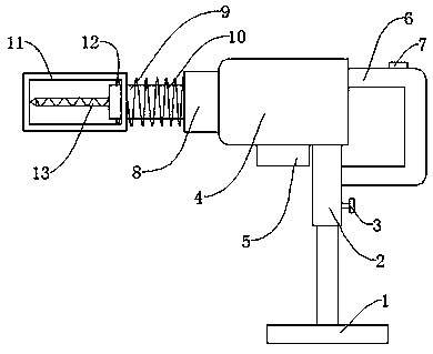 Handheld hole drilling device for indoor wiring