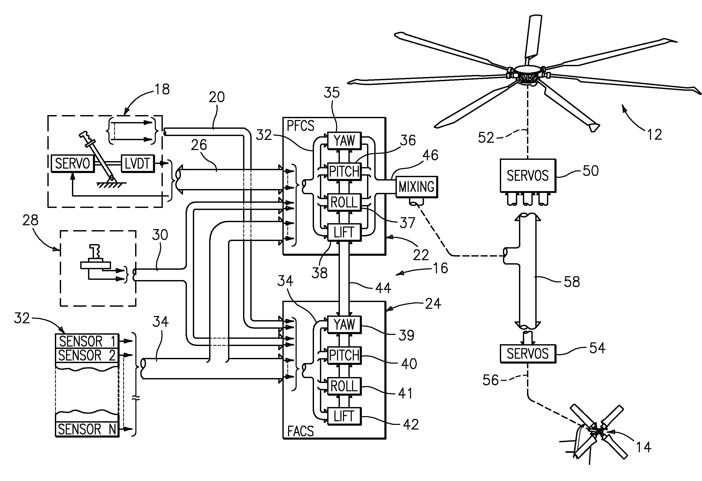 Altitude and acceleration command altitude hold algorithm for rotorcraft with large center of gravity range