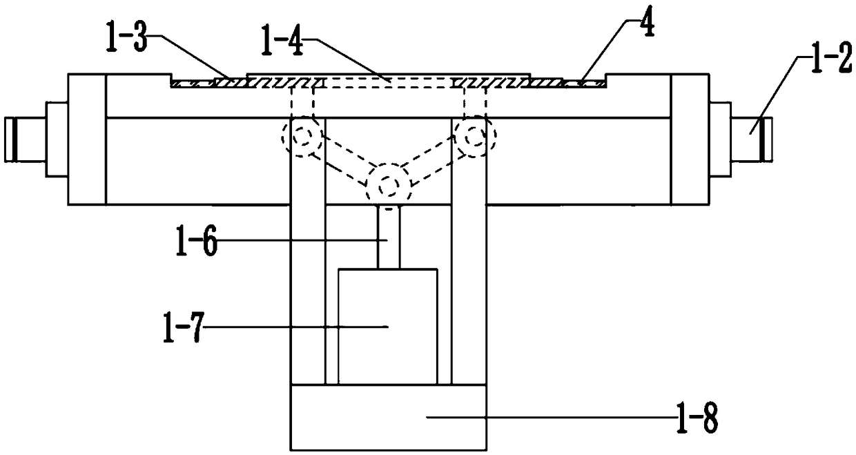 Square and rectangular tube packer pressing device using cylinders and sliding blocks and operation method thereof