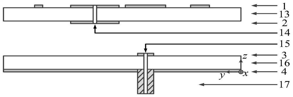 Broadband quasi-end-fire microstrip yagi antenna