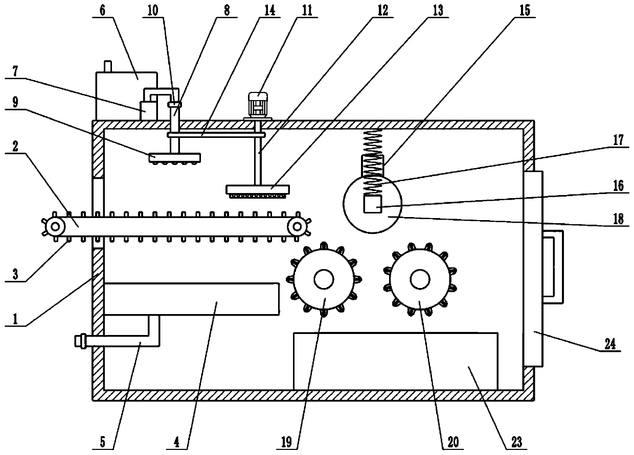 Automatic feeding bamboo shoot peeling machine for phyllostachys praecox shoots