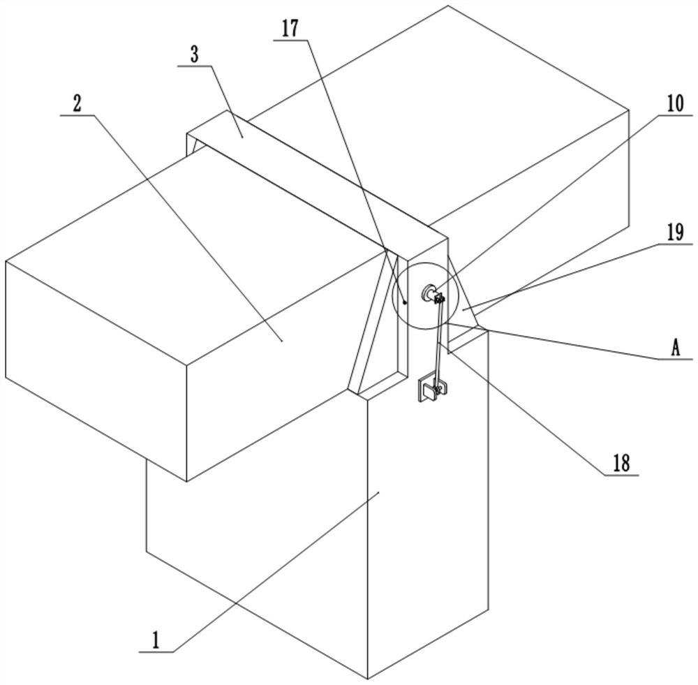 A built-in anti-drop beam device