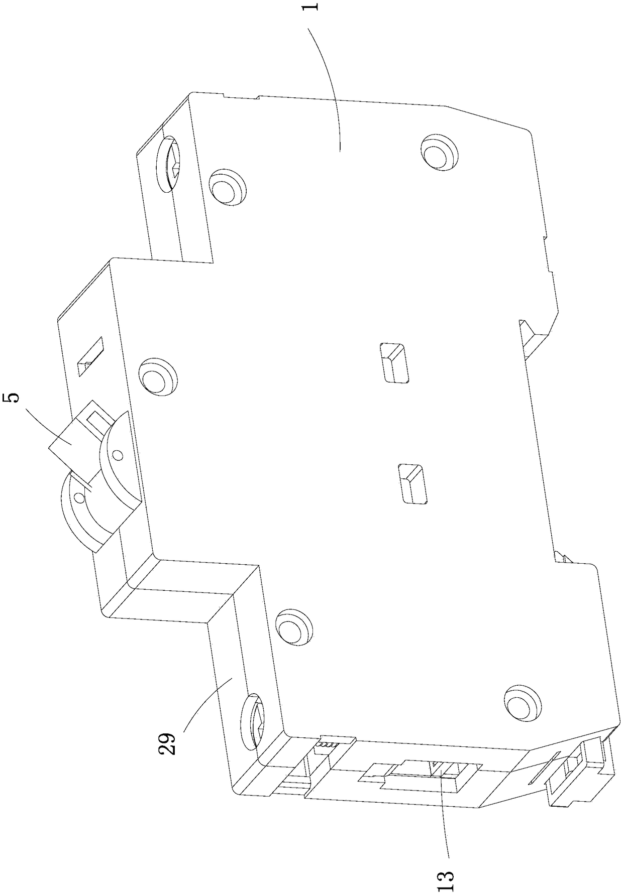 Non-polarized low-voltage circuit breaker