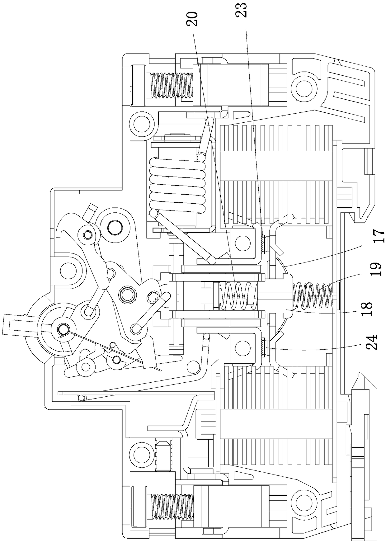 Non-polarized low-voltage circuit breaker